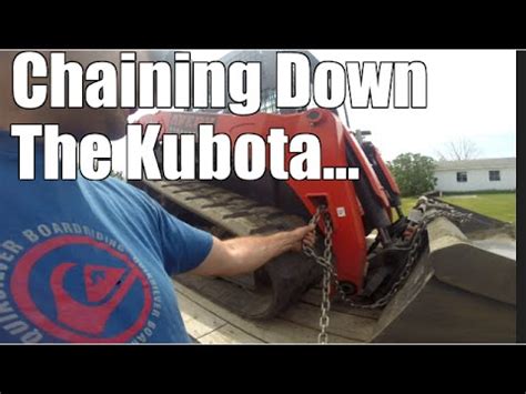 dot chain down a skid steer|dot tie down chain requirements.